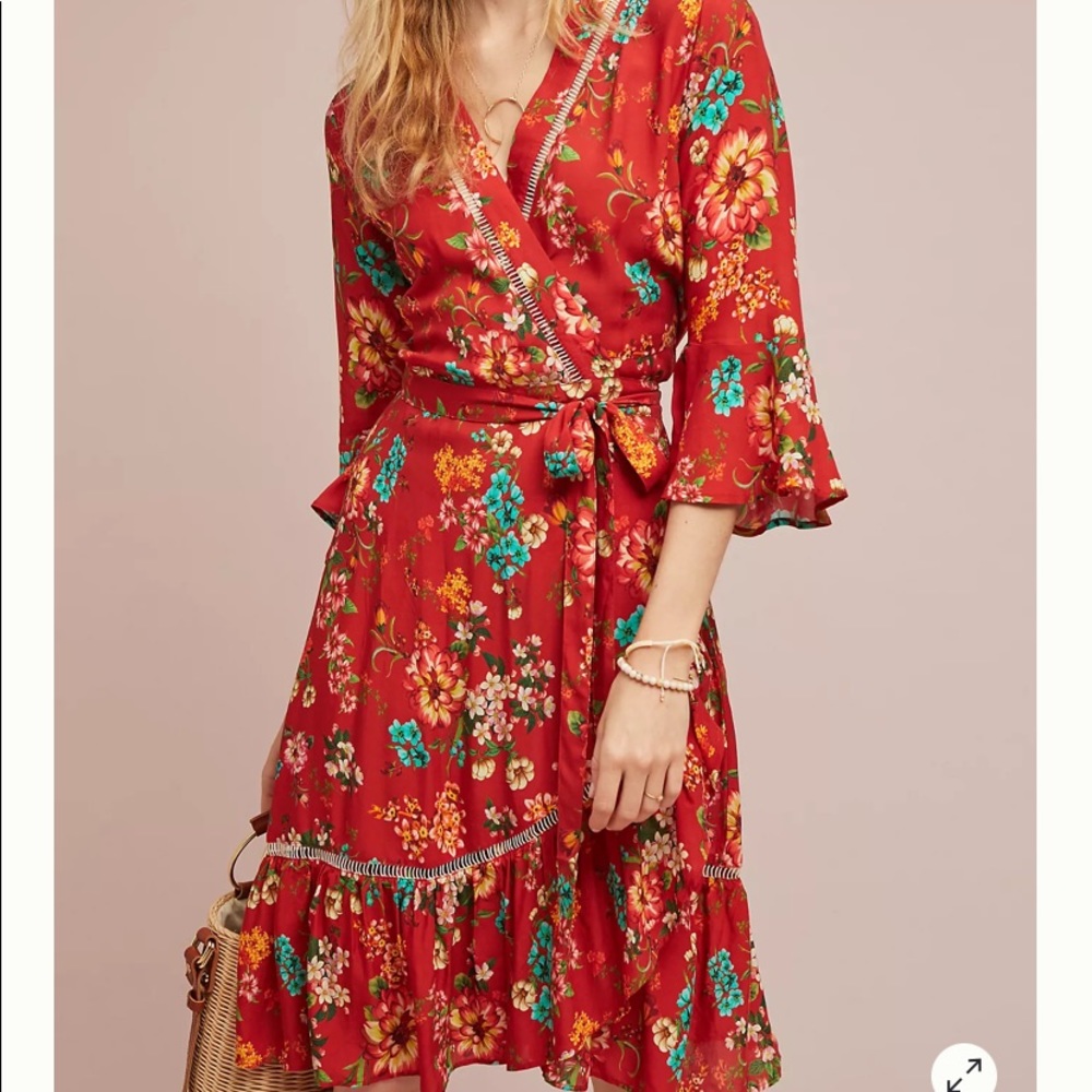 NWT Anthropologie Farm Rio Kenzie Dress, L